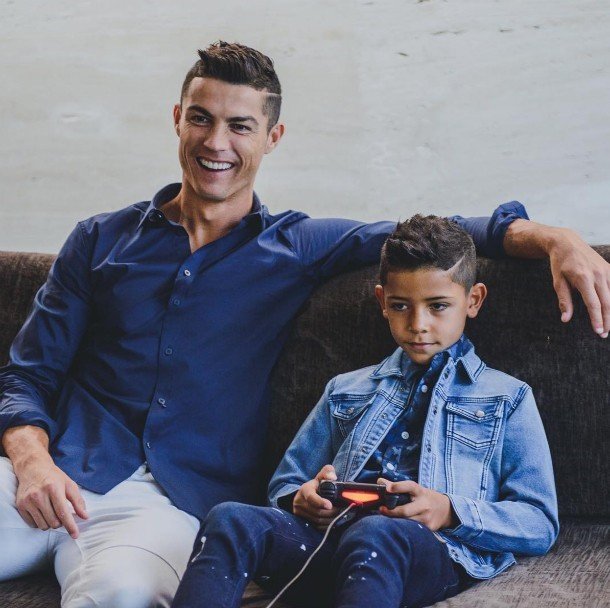 cr7 with jr