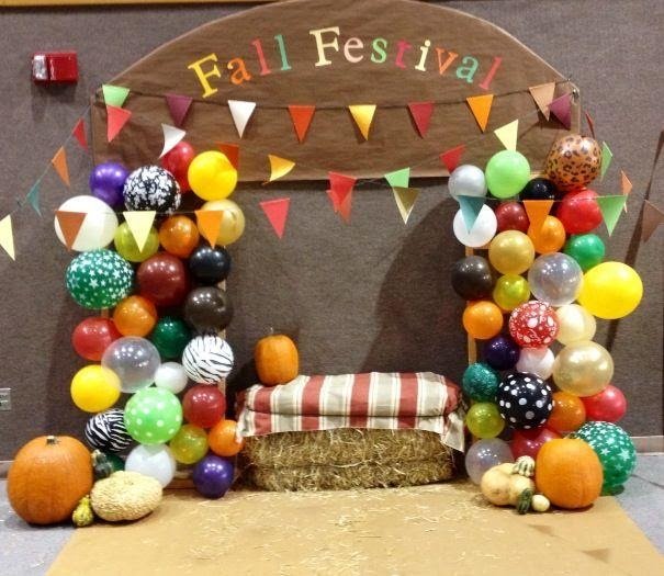 fall themed photo booth